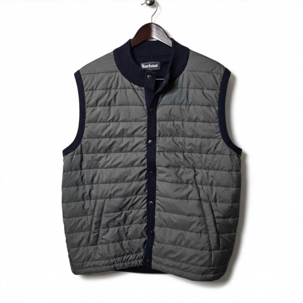 Barbour "Weather Comfort" Quilted Knit Vest | Men's XXL
